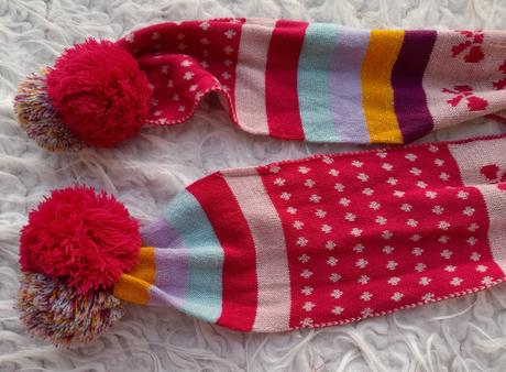 Šála s bambulkami hm 4-12 let, h&m,122