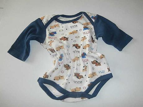 Bavlněné body - dlouhý rukáv, 68