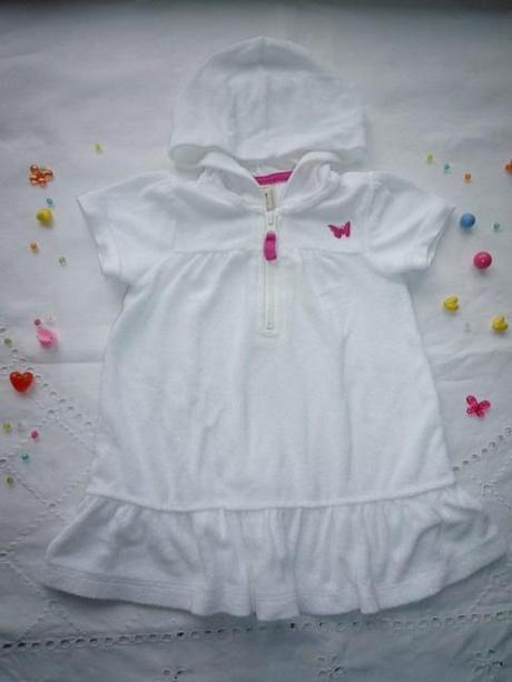 Bílé froté šatičky, old navy,68