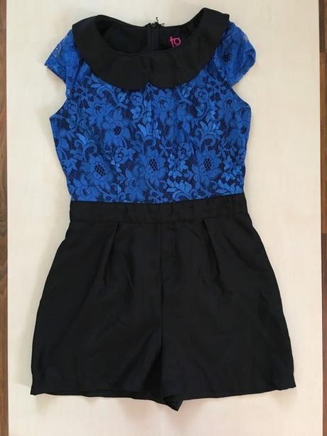 Krajkový kraťáskový overal, vel s, tg, s