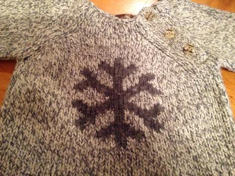 Klučičí frajerský svetr vločka vel. 74 - 80, bout'chout,74