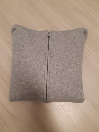 Šedivá mikina s kapucí vel. 10-12 let, h&m,146