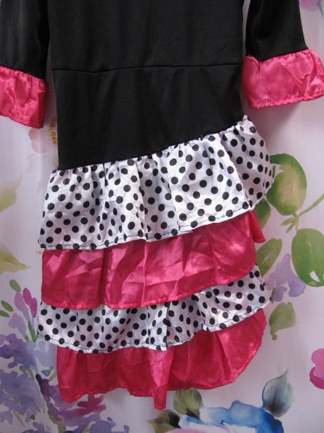 Kostým-karnevalové taneční šaty v.128-134,