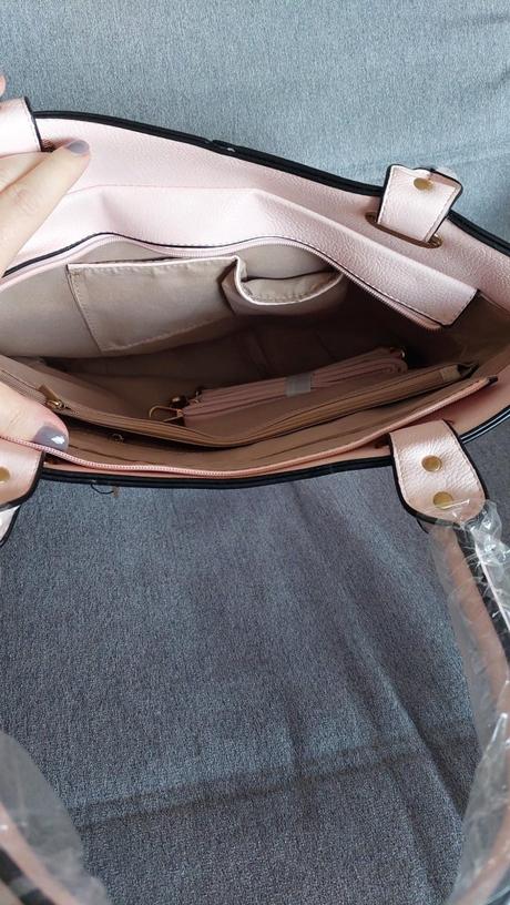 Větší světle růžová kabelka - sleva,