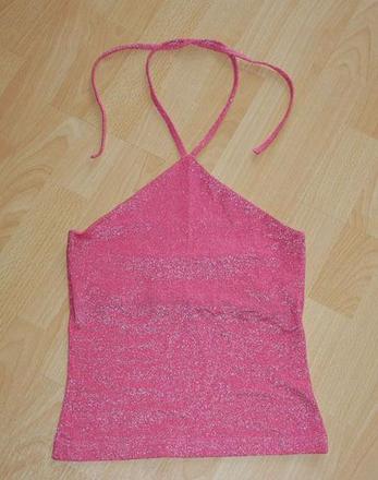 Růžové tílko se zavazováním za krk, mountain warehouse,158