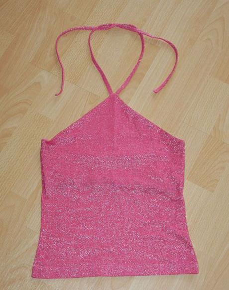 Růžové tílko se zavazováním za krk, mountain warehouse,158