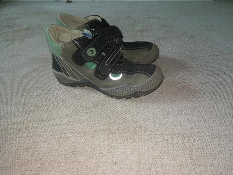 Kožené kotníčkové boty, vel. 32, essi,32