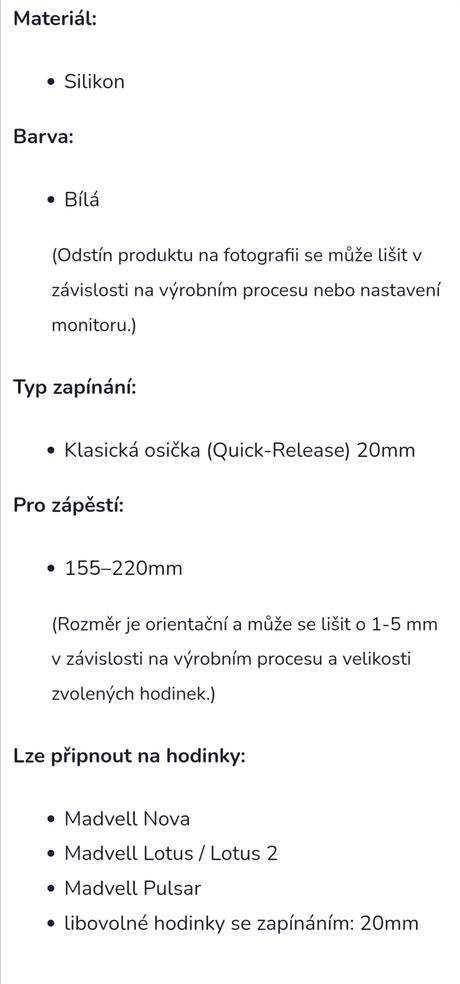 Řemínky na hodinky madvell,