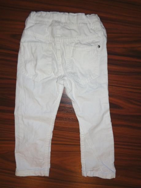 Luxusní bílé kalhoty - skinny, h&m,98