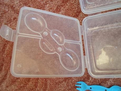 Dětský plastový box na svačinu, dělený,