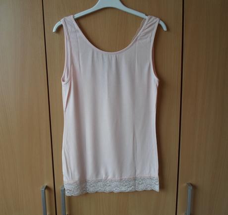 Růžové meruňkové tričko tílko, h&m,m