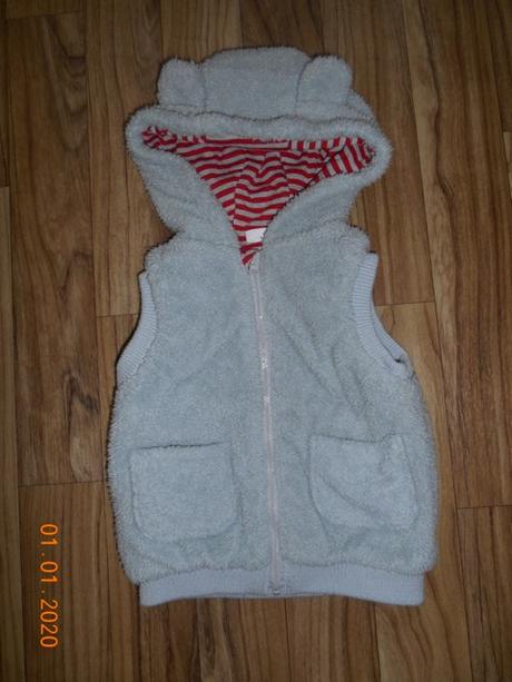 Chlupatá vestička/ vesta, f&f,80