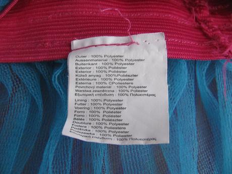 Barevná tylová vícevrstvá sukně, 104