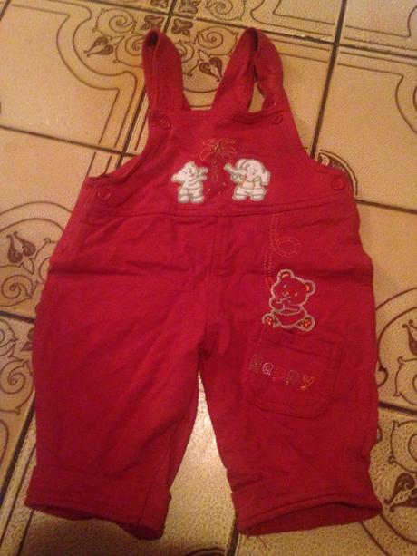 Klučičí tepláky s laclem, medvídek, sloník v.74-80, k&y,74