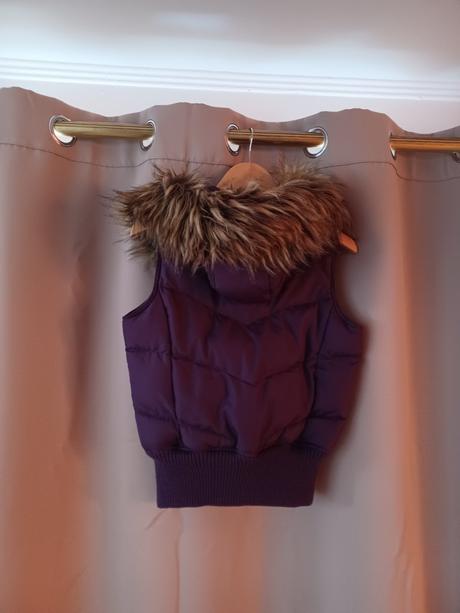 Fialová vesta xs-m, 158-164, c&a,164