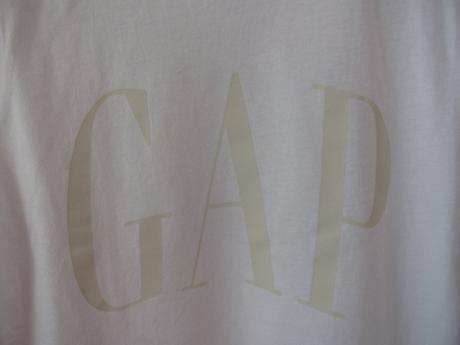 Dětské bílé bavlněné tričko gap / unisex, gap,152