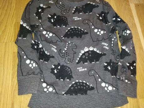 Šedá mikina s dinosaury 110 next, next,110