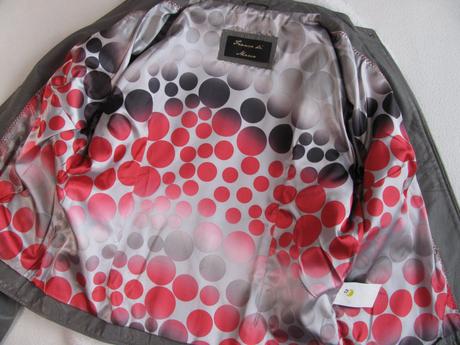 Dámská šedá bunda ze speciální jemné kůže, 46