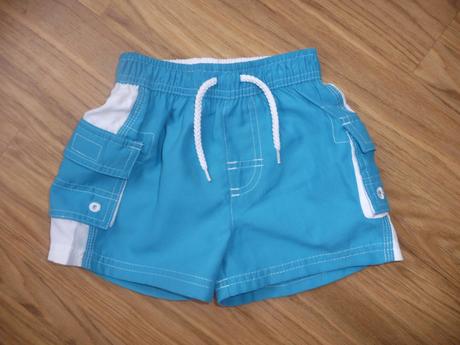 Modrobílé plavky-kraťasy george na 12-18m- vel.86, george,86