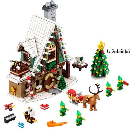 Vánoční lego creator 10275 elfí domek,