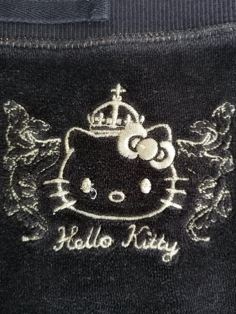 Sametové tepláky hello kitty vel 116 - 122, sanrio,116