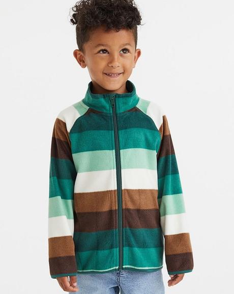 Pruhovaná mikina h&m flíska vel. 134/140, h&m,134 / 140