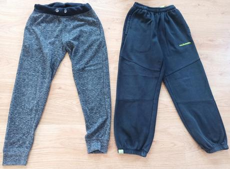 Tepláky+šusťáky vel.134/140, 134