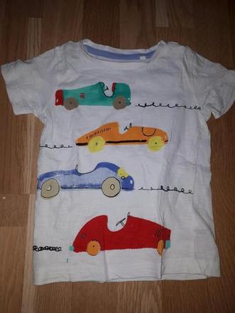 Bílé tričko s auty 86 next, next,86