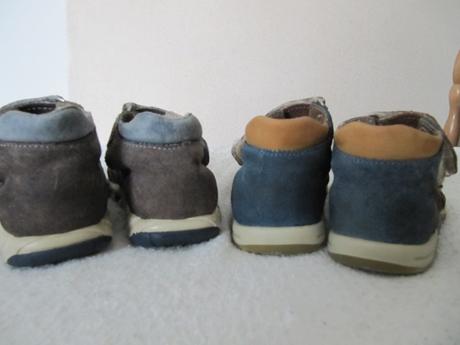 2x sandálky celokožené, zn. fare (dvojčata), 24