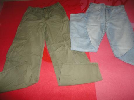 Strečové světlé rifle c+a, vel. 10-11 let, c&a,140