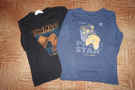 Trička s joysticky vel. 134-140, h&m,134