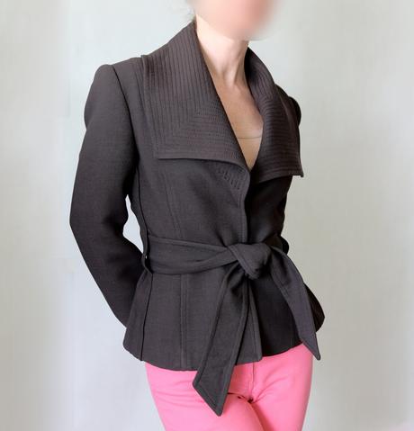 Hnědé kabátkové sáčko zara vel.40, zara,40