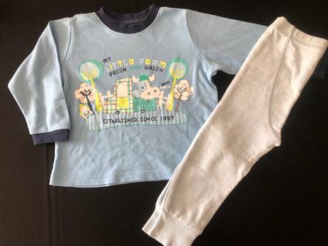 Vel. 86 pyžamový komplet se zvířátky a auty, 86