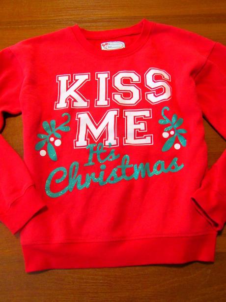 Dívčí vánoční mikina vel 164, 164