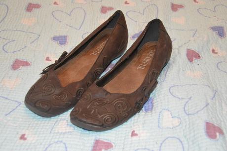 Tmavě hnědé balerínky, colorful,38