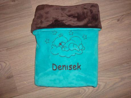 Deka s výšivkou jméno na přání - více barev, šířka (cm): 75,délka (cm): 90