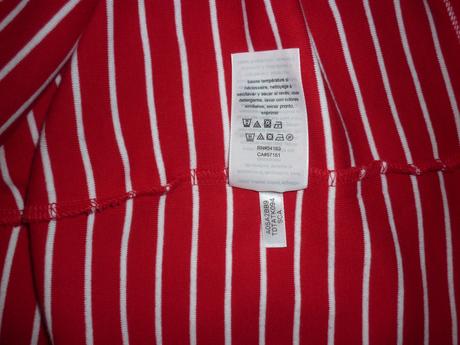 Červeno - bílé dámské tričkové šaty tommy hilfiger, tommy hilfiger,s