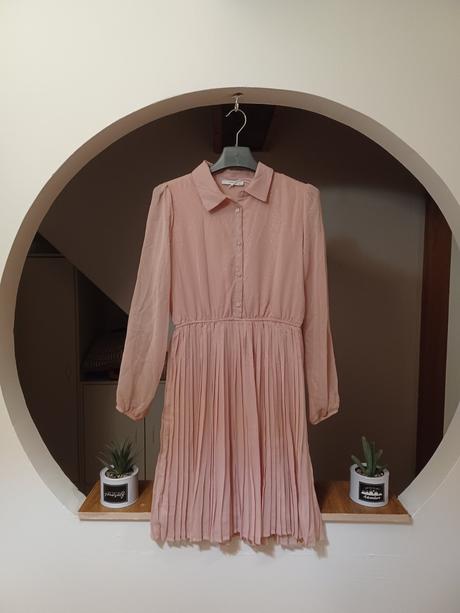 Starorůžové košilové šaty s puntíky xs/s, reserved,164