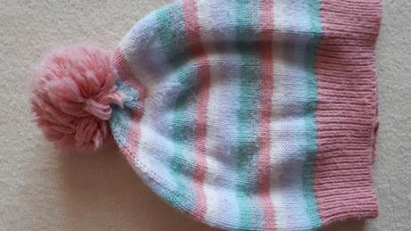 Dětská zimní čepice, čepička, s bambulí, 92/104, h&m,92