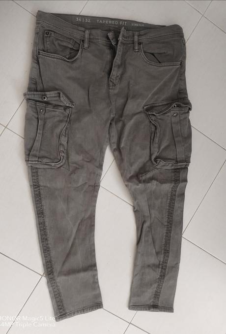 Pánské džíny s kapsama vel.l-xl, clockhouse,l