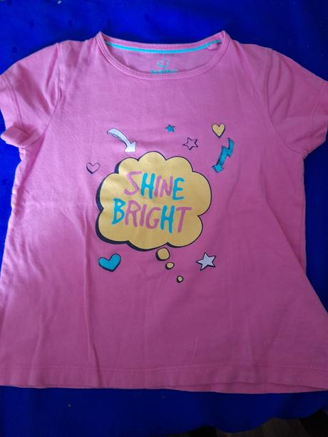 Růžové tričko 98 na holčičku, lupilu,98