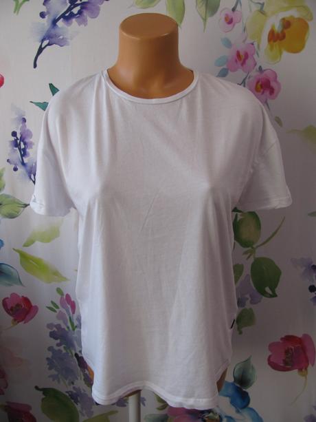 Bílé bavlněné dámské tričko noisy may, l