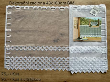 Dekorační záclonky, 