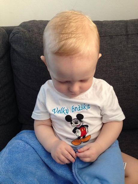 Originální  unisex body 1.narozeniny - vel.86, 80 / 86