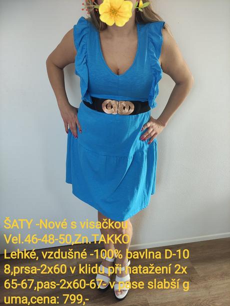 Šaty -nové,v.46-48-50,takko, takko,46 / 48