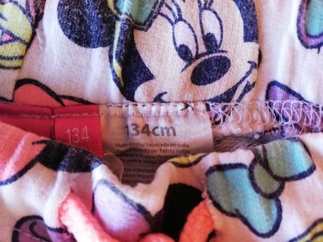 Šortky dívčí s minnie, vel.134, zn. disney., disney,134