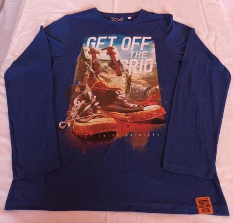 Chlapecké triko tmavě modré dlouhý rukáv c&a, c&a,170