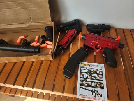 Dětská pistole m416 puška na měkké náboje,
