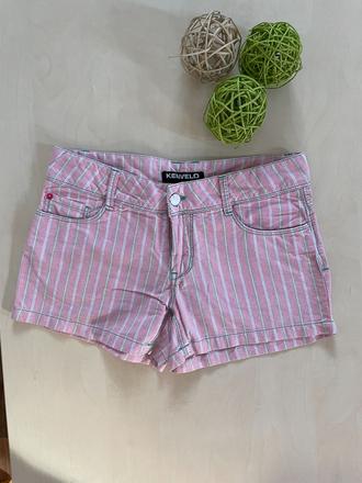 Růžový pruh kraťásky, vel 26 (xs), kenvelo, kenvelo,xs