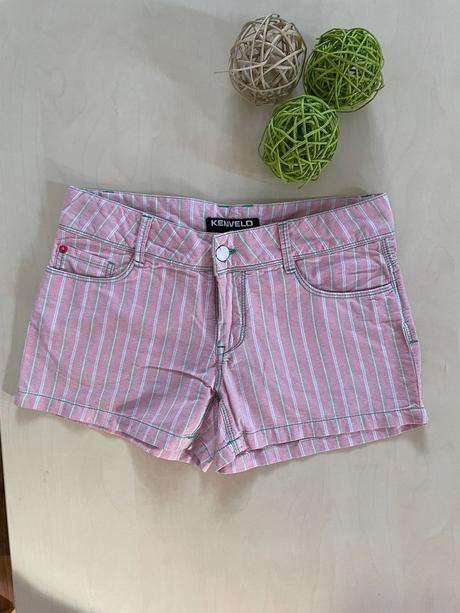 Růžový pruh kraťásky, vel 26 (xs), kenvelo, kenvelo,xs